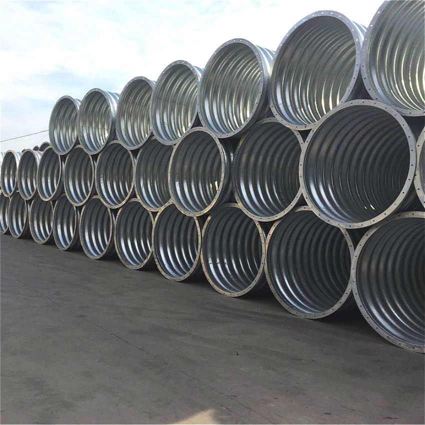 Factory price assembled corrugated galvanized steel culvert pipe