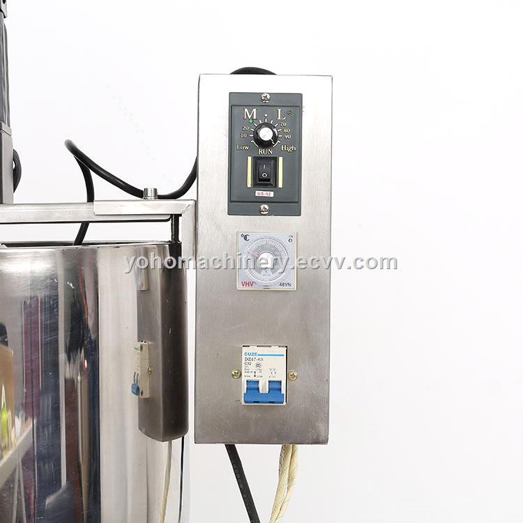 semiauto pneumatic paste filling machine jam ketchup yogurt cosmetic cream filling machines with heating mixer