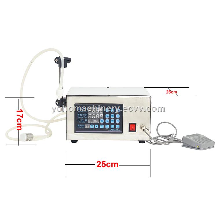 table top small digital control magnetic pump volume liquid filling machine