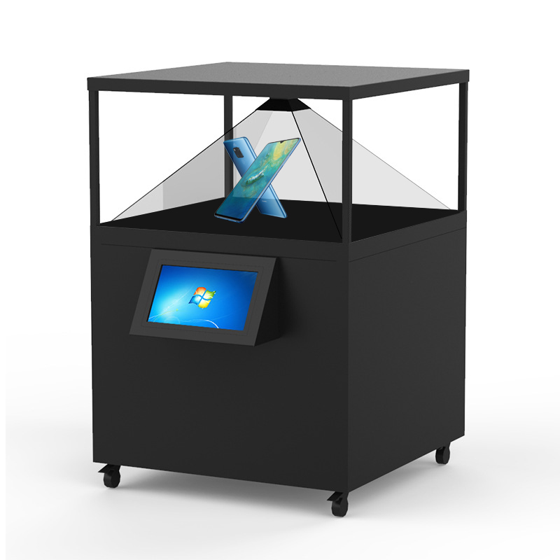 120x120CM 360 Degree Hologram 3D Display Box Hologram Showcase Holographic Advertisin