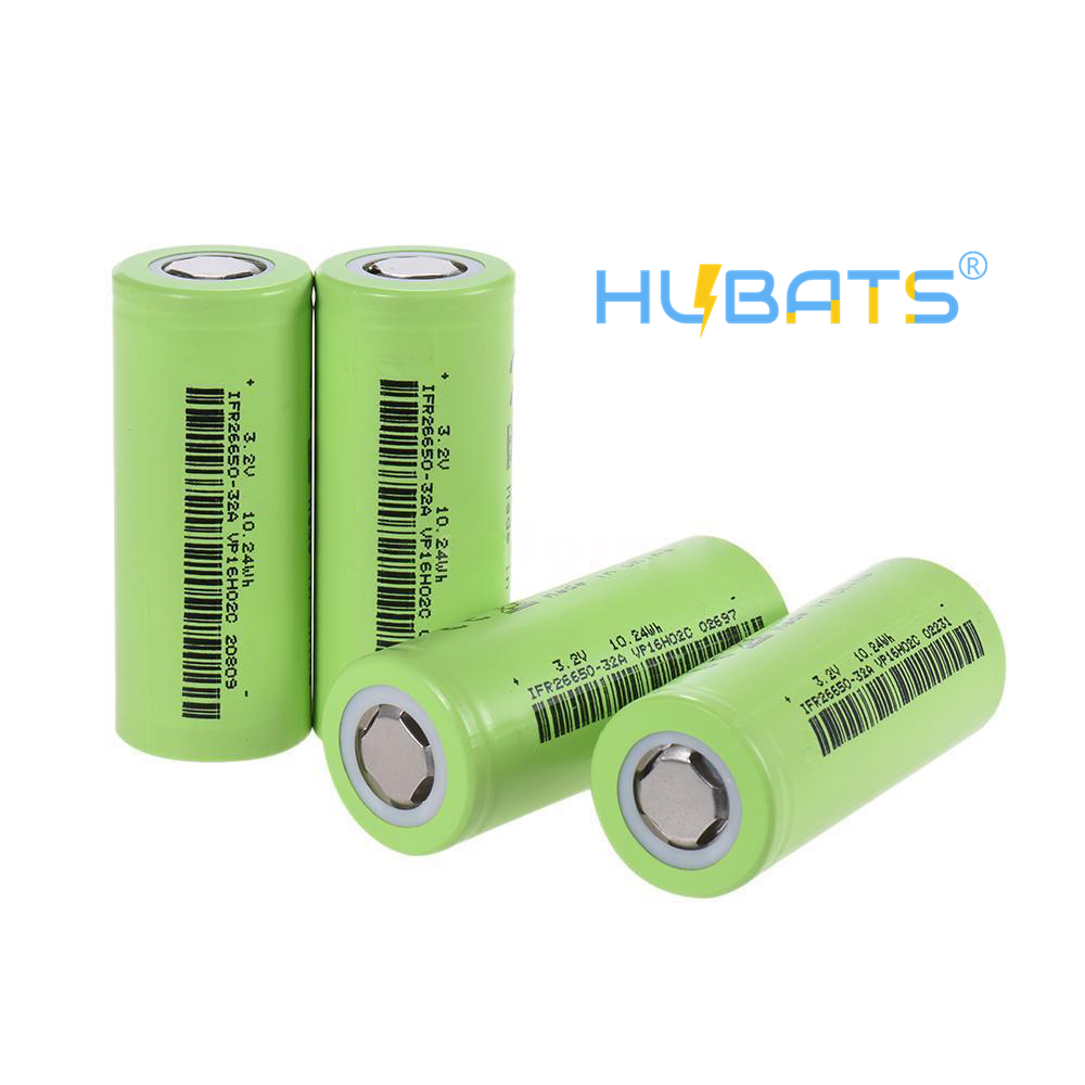 Hubats Ifr 26650 3200mAh 30A 32V LIFEPO4 Rechargeable Battery