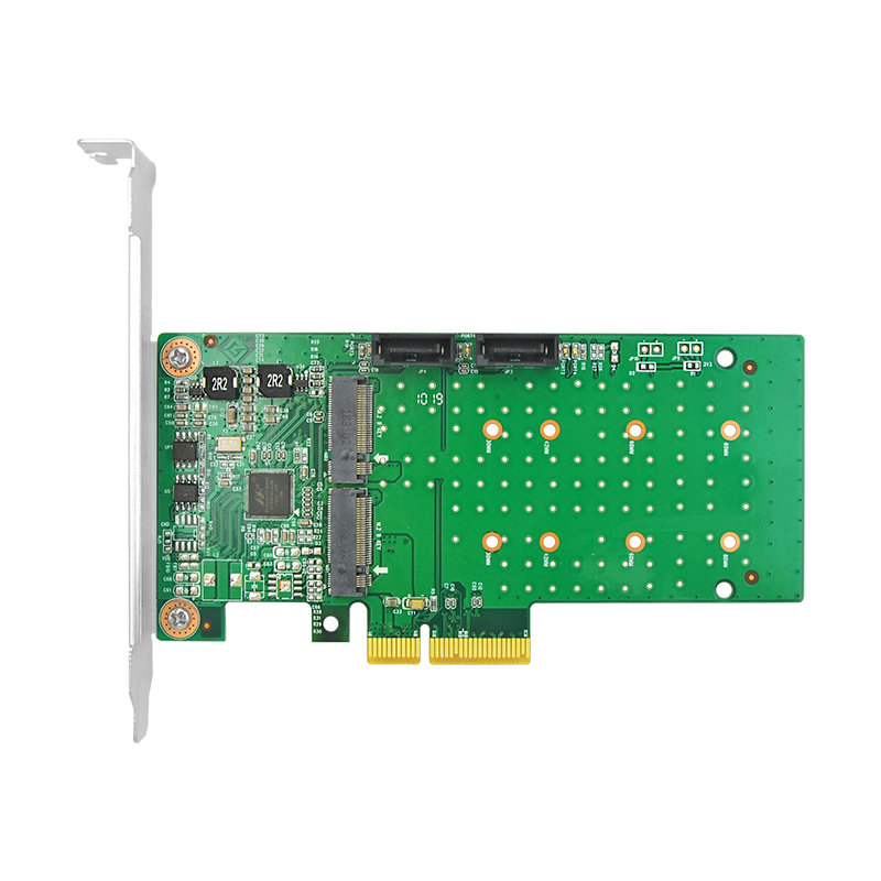 Linkreal PCIe SATA Controller Card 2 port PCIe x1 to M2 SATA RAID Controller Adapter Card