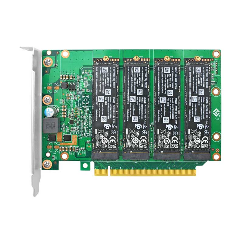 Linkreal PCIe M2 NVMe Adapter Card 4port PCIe 30 x16 to M2 NVMe Adapter