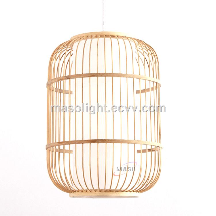Seasonal Decorations Lantern Hanging Bamboo Bird Cage Pendant Lamp