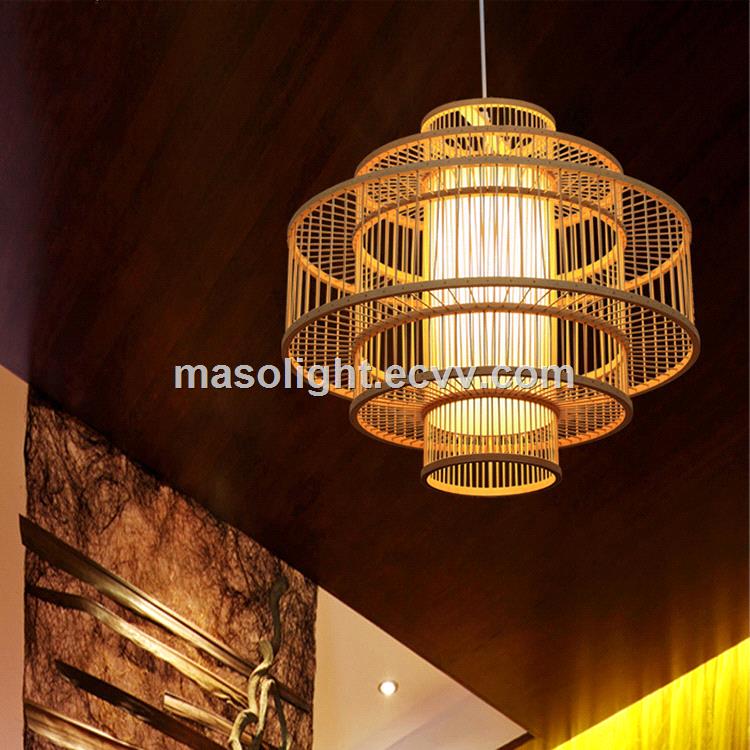 led lighting chandelier bamboo shape chinese restaurant hanging lights