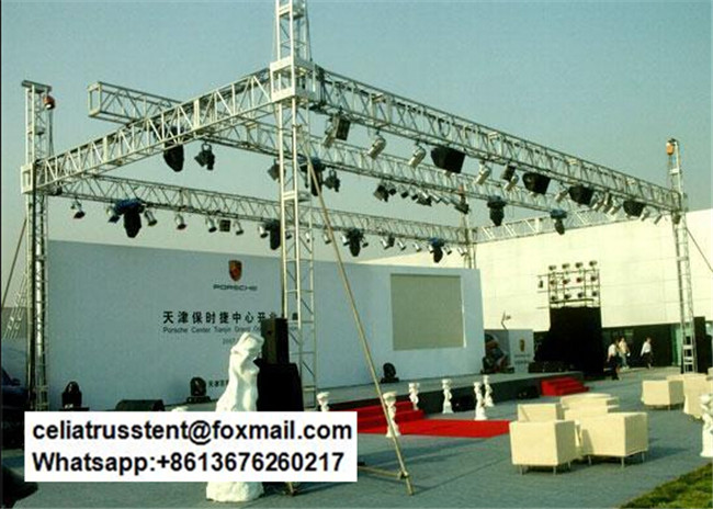 Aluminum truss stage light frame