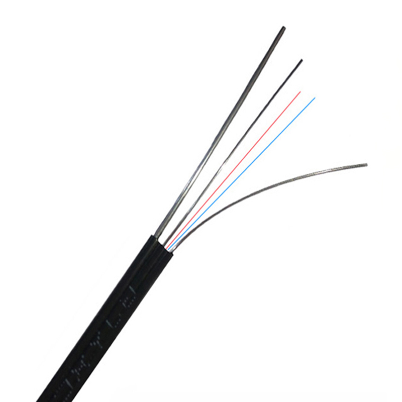 Indoor and Outdoor 14 Core Pipe Leather Cable Optical Fiber 2 Core SM FTTH Flat Drop Cable Fiber Optic GJYXCV