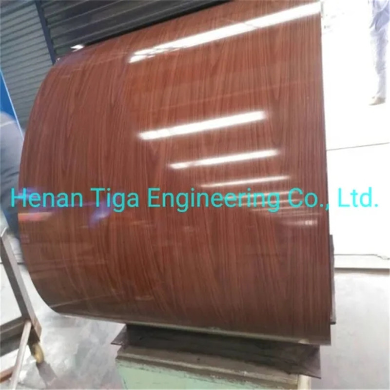 China Factory Grass Printed Prepainted Plate Color Coated Steel Coils