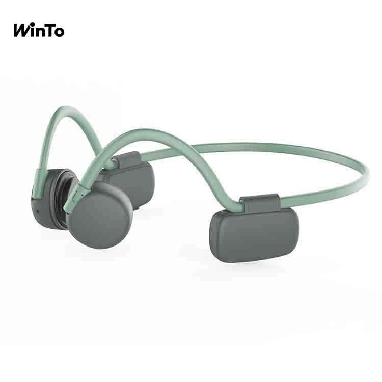 Bone Conduction Headphones Bluetooth V50 Sports Open Ear Wireless Headset Sweatproof wMic for Cycling