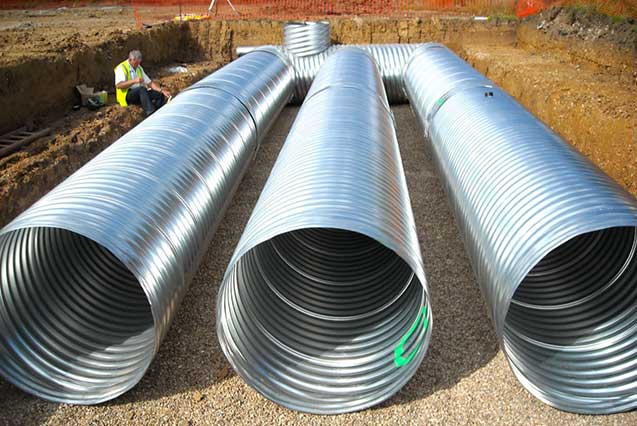 Round Large Diameter of Tank Use Galvanized Corrugated Steel Culvert Pipe