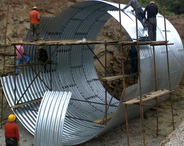 corrugated steel culvert pipe for drainage corrugated steel plate for bridge and culvert