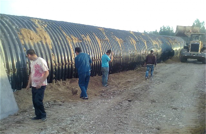 Big diameter hot dipped coated anticorrosion culvert pipe