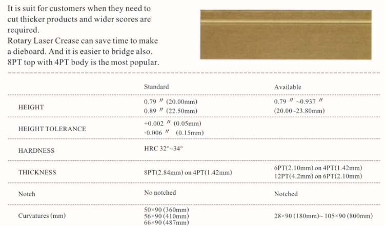 High Quality Rotary Laser Crease