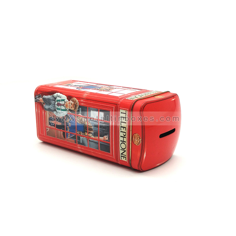 Money Saving Tin Box Coin Bank Piggy Bank Tin Can