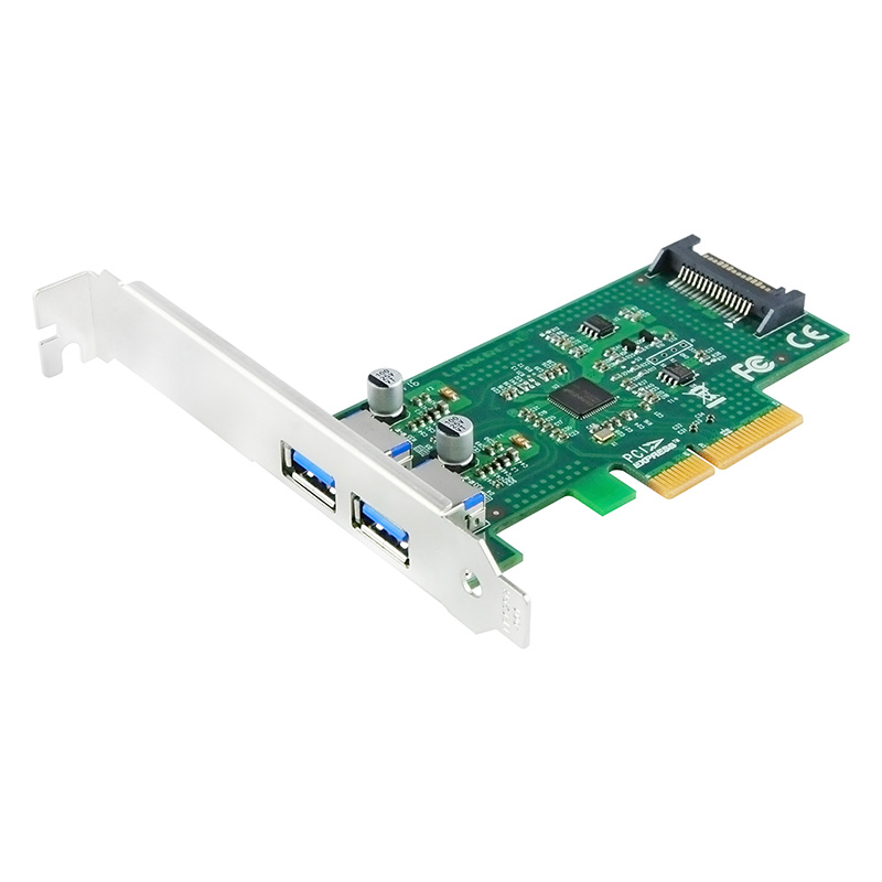 Linkreal USB 31 PCIe x4 Dual Type A External Adapter Card
