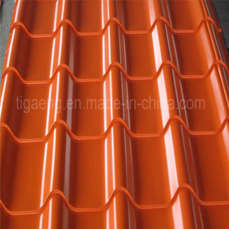 9309801050mm Prepainted Galvanized Steel Roof Tile Coloful Glazed Roofing Sheet for Villa