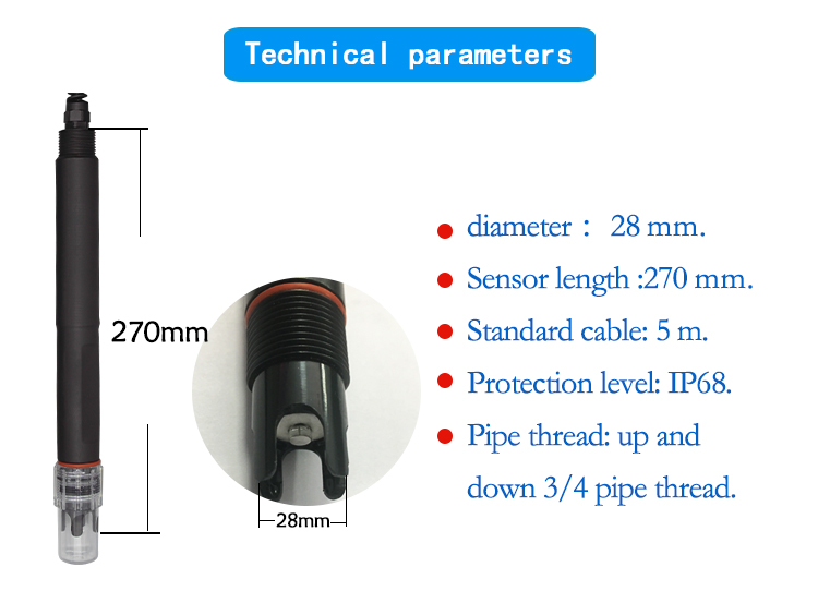 NSORP101 Industrial online water quality analyzer 420ma Digital ORP sensor