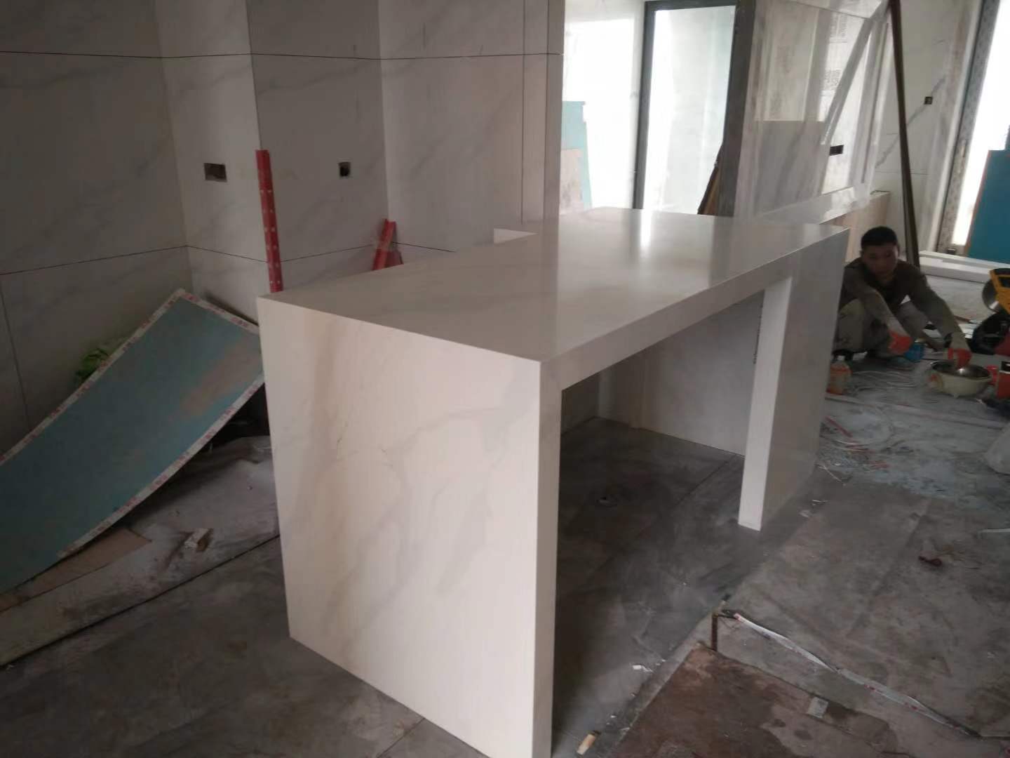 Foshan Weimeisi Decor White Marble Countertop for Kitchen