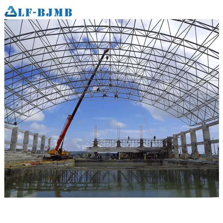 New Design Space Frame Structure Roofing Building Galvanized Steel Swimming Pool Roof Cover