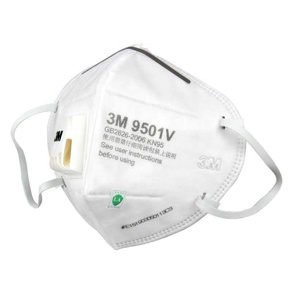 3M 9501V N95 Disposable Surgical Face Mask 25pcs/Box with Filters Respirator Breathing Valve Medical Masks N95 Mask