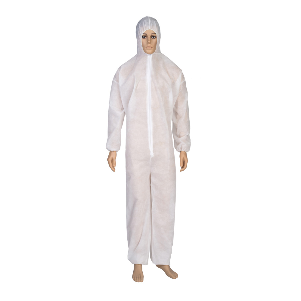 CE Medical Working Clothing Cheap Waterproof Insulated Workwear Polypropylene Safety Disposable Coverall Suit