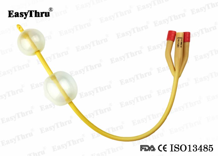 Double Balloon 3 Way Latex Urinary Catheters 30ml 50ml Indwelling Catheter