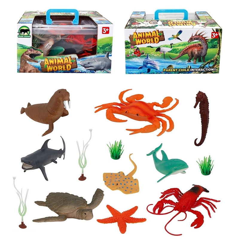Toys animal set toys marine organsim set