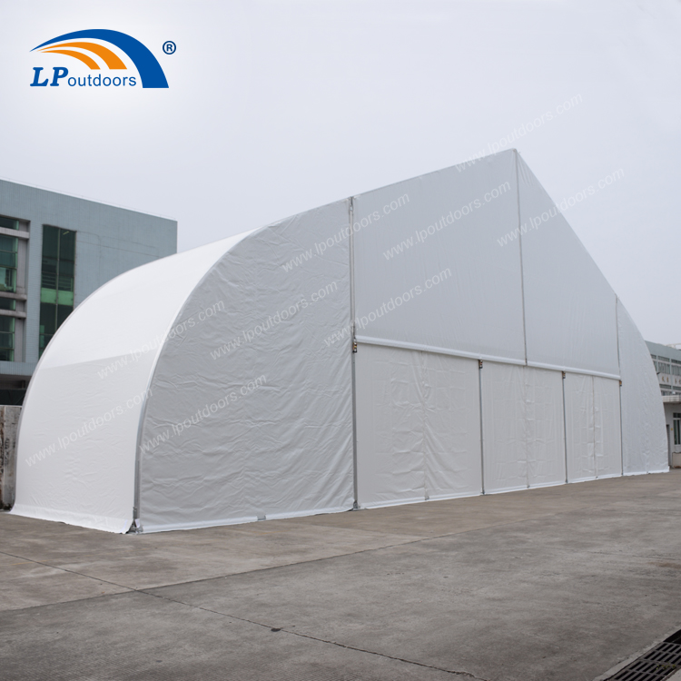 Width 25m PVC roof cover aluminum frame Curve marquee party tent for party event