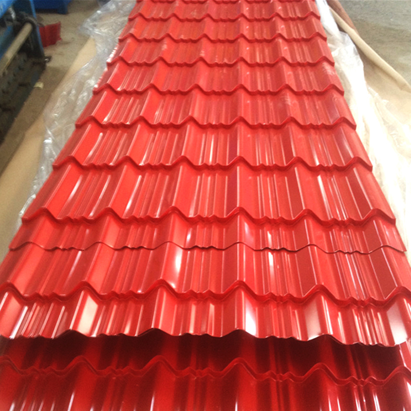 Antique Color Glazed Step Steel Roofing Tile