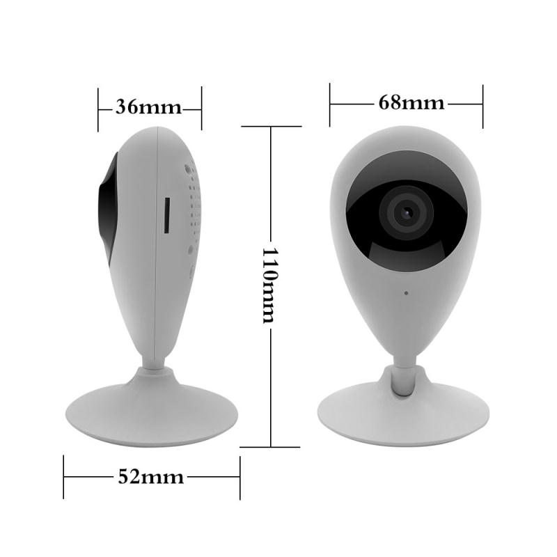 KP0102 SMART H264 WHITEBLACK INDOOR WiFi WIRELESS IP CAMERA SUPPORT 128GTF CARDINFRARED NETWORK CAMERA