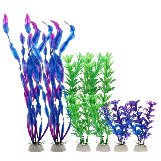 Best Artificial Aquarium Plants Mixed Plants 6pcs