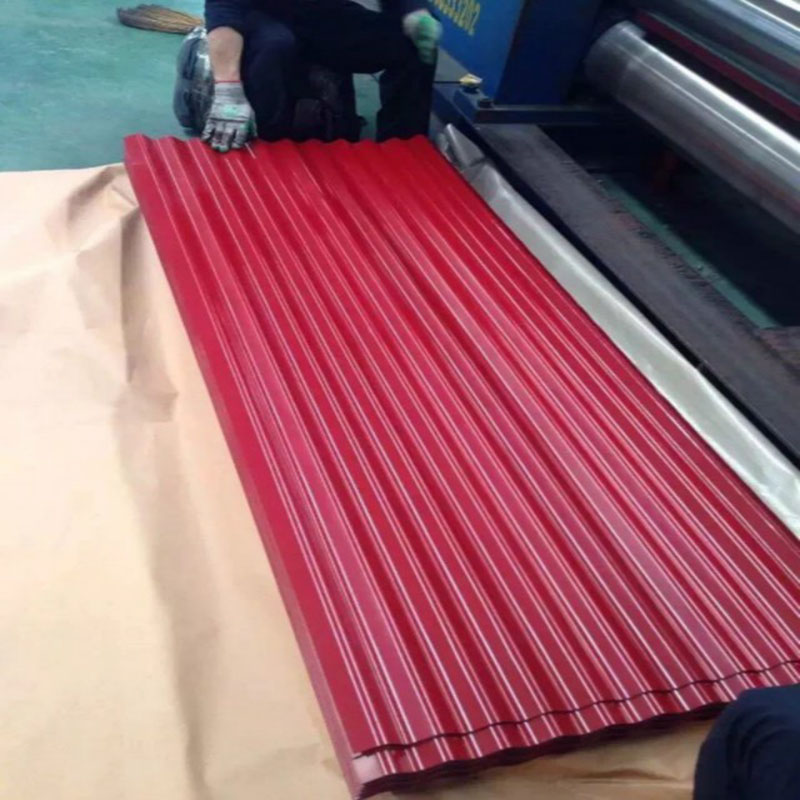 China Factory Price Fireproof Waterproof Colored Coated Corrugated Roofing Sheet