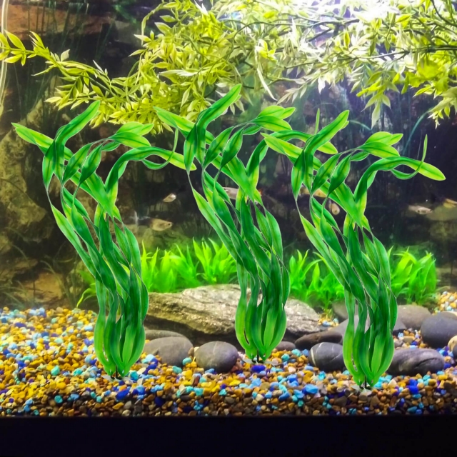 Artificial Fake Seaweed for Fish Tank 3pcs