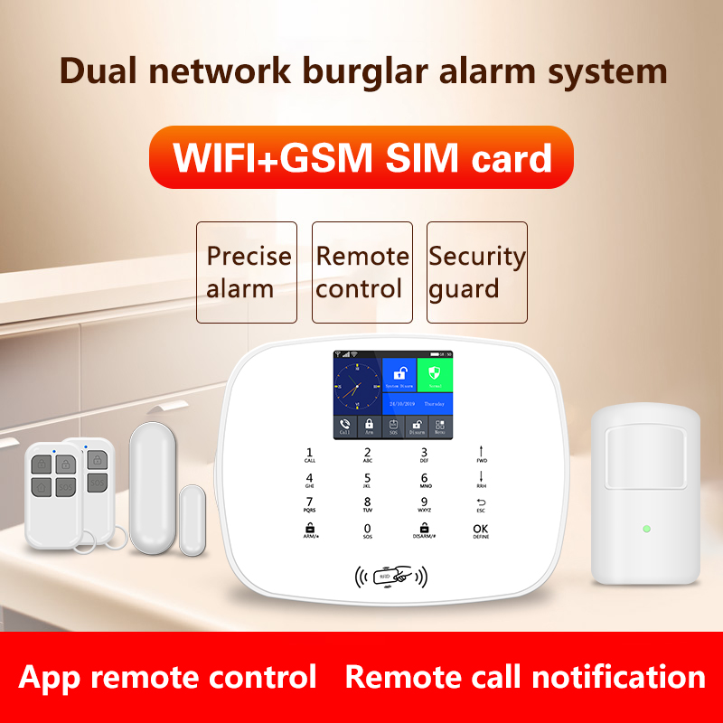 WIFIGSM 3G Alarm System Support WIFI IP Camera 1080P Home Security Alarm System with Door sensor PIR Sensor