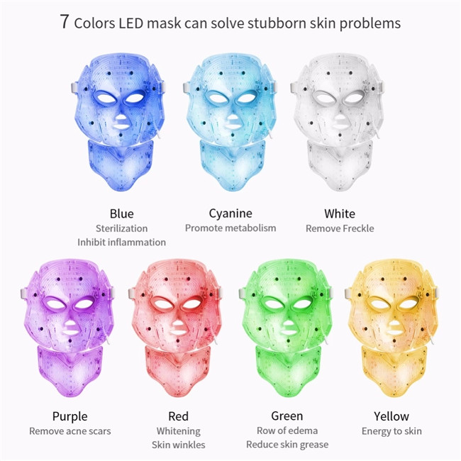 7 color LED photon mask therapy