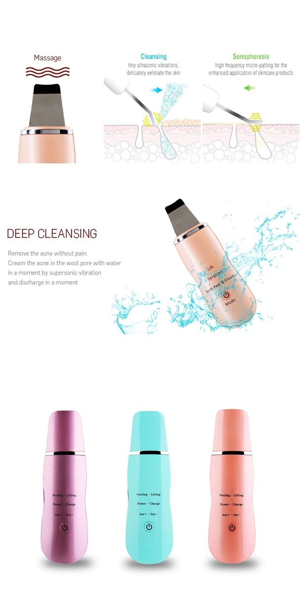 Mini Ultrasonic Skin Scrubber Dead Skin Removal