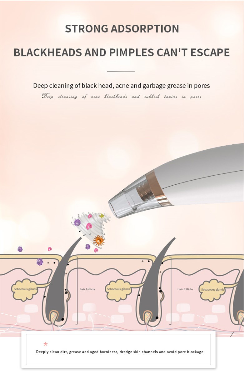 Pore Cleaner Nose Face Deep Cleansing blackhead remover vacuumSkin Care Electric Machine