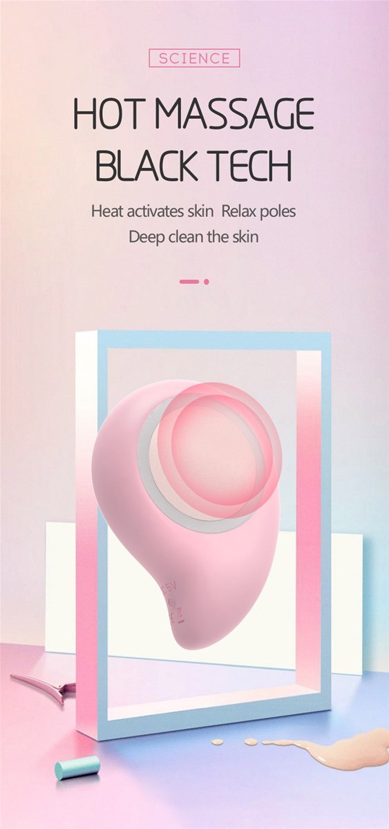 Electronic face beauty device antiwrinkle with hot and cold vibration photon therapy