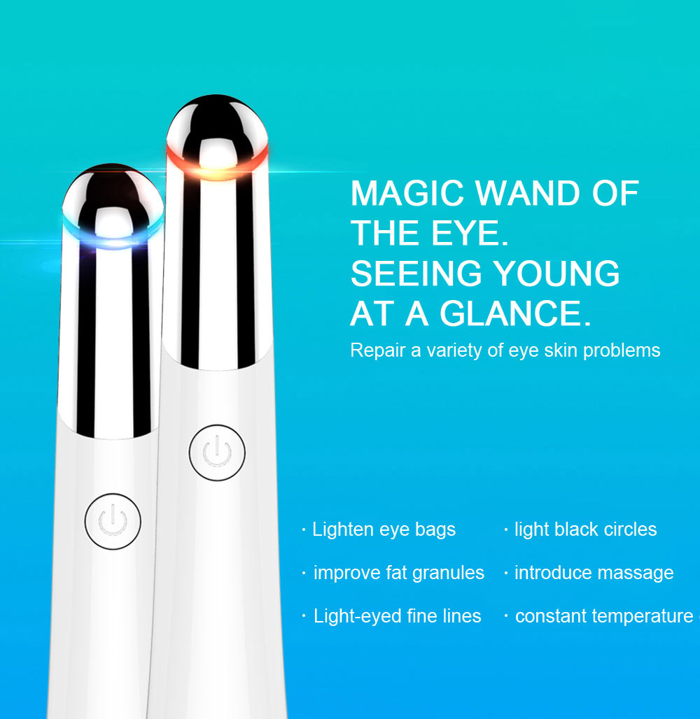 Electronic face beauty device antiwrinkle with hot and cold vibration photon therapy