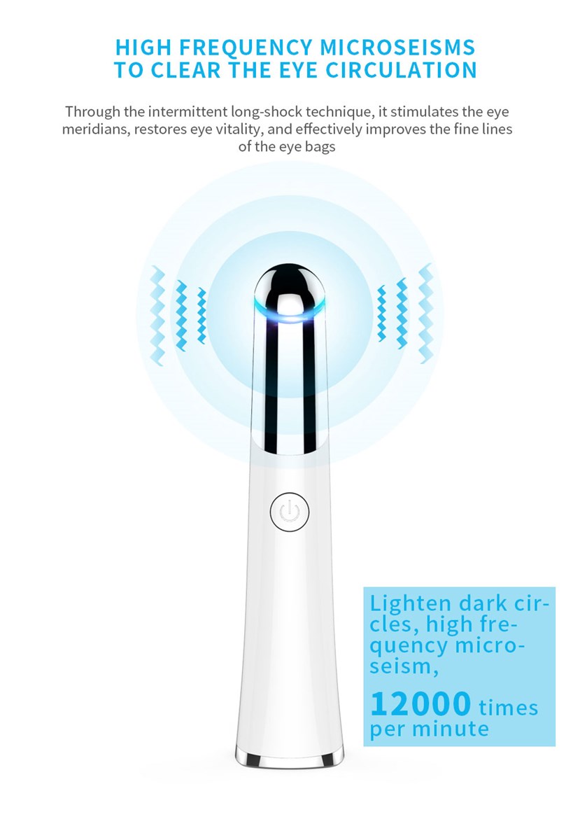 Electronic face beauty device antiwrinkle with hot and cold vibration photon therapy