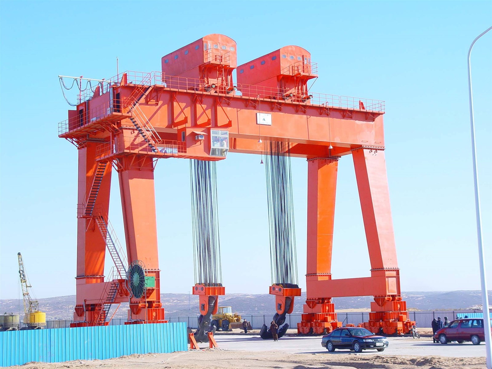 Gantry crane also called gantry crane