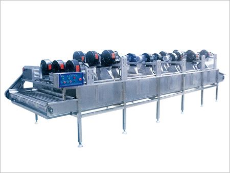 Fruit and vegetable airdrying line strong current dryer