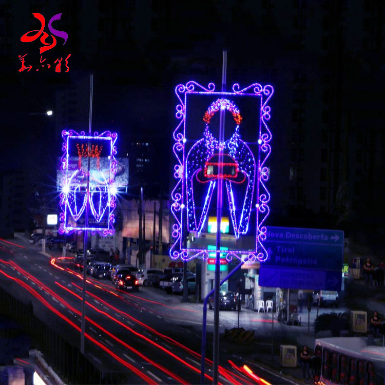 Christmas led street motif lights for outdoor waterproof