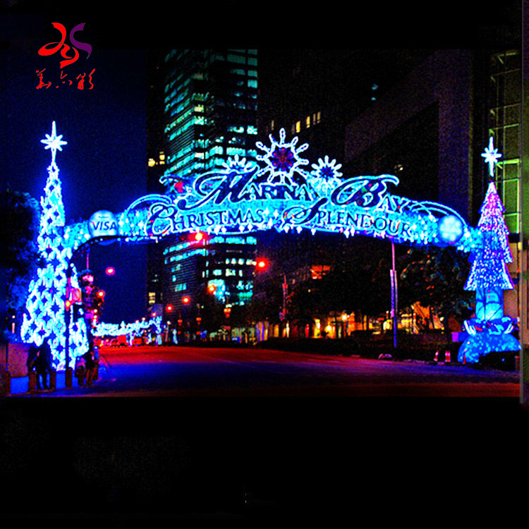 Christmas led street motif lights for outdoor waterproof