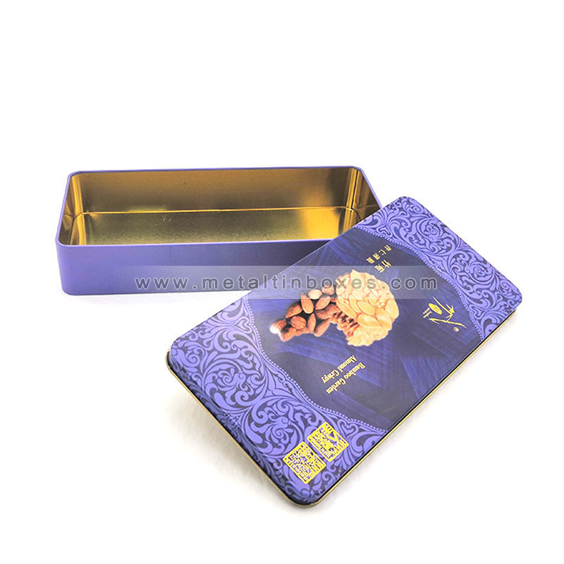 Factory Custom Rectangle Tea Canister Set Storage Tin For Flowering Tea
