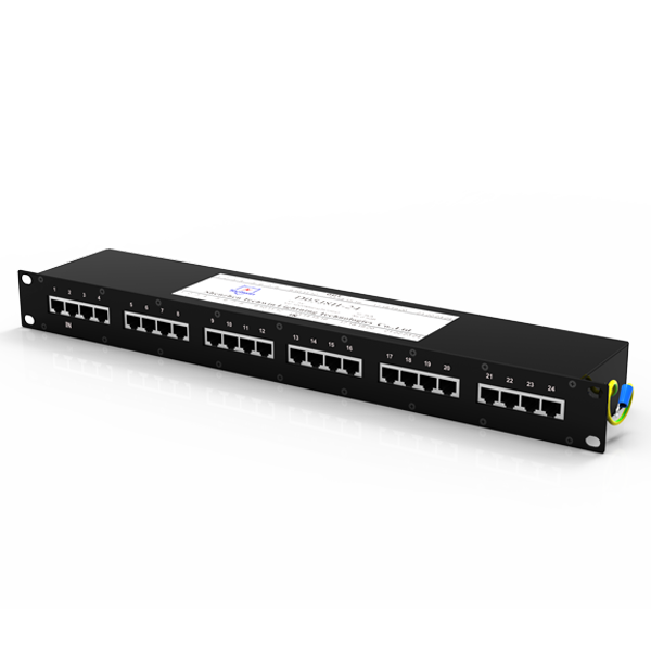 Techwin 19 inch Rackmounted Switch Surge Arrestercat5e RJ45 protector
