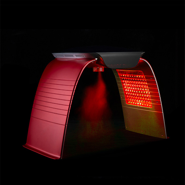 SAPP04 7 colors PDT led light therapy machine with face spa spray steam