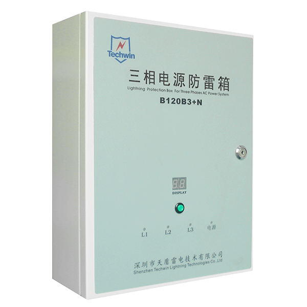 Techwin TVSS 120kA Class B surge protection device for Threephase 380V AC system