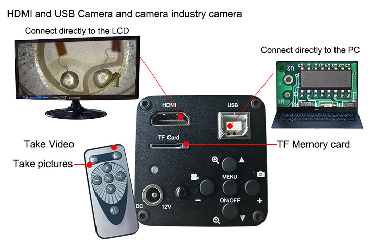 Microscope for welding inspection any angle 2D and 3D microscope 03x22x zoom