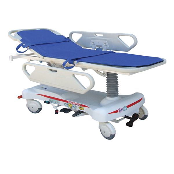 Abs Handrails Mechanical Crank Medical Transport Patient Emergency Hospital Stretcher Bed